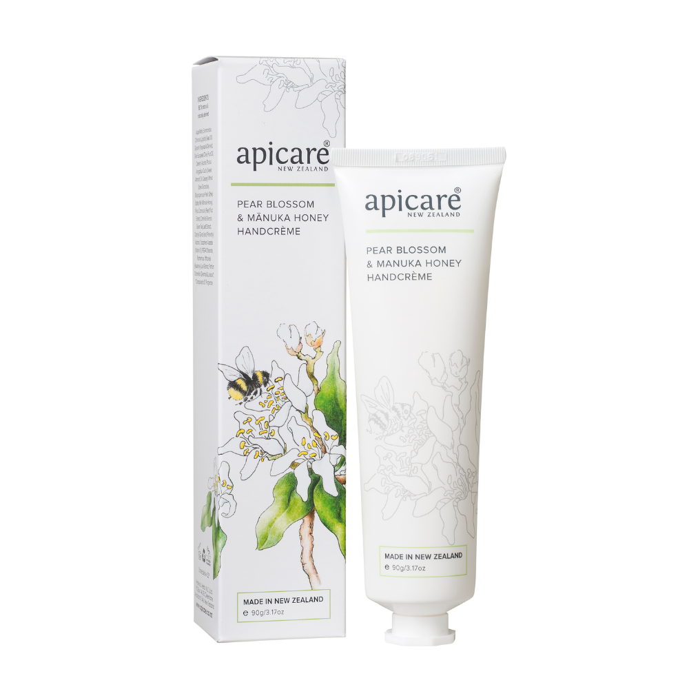 Apicare Pear Blossom & Manuka Honey Handcreme, 90g