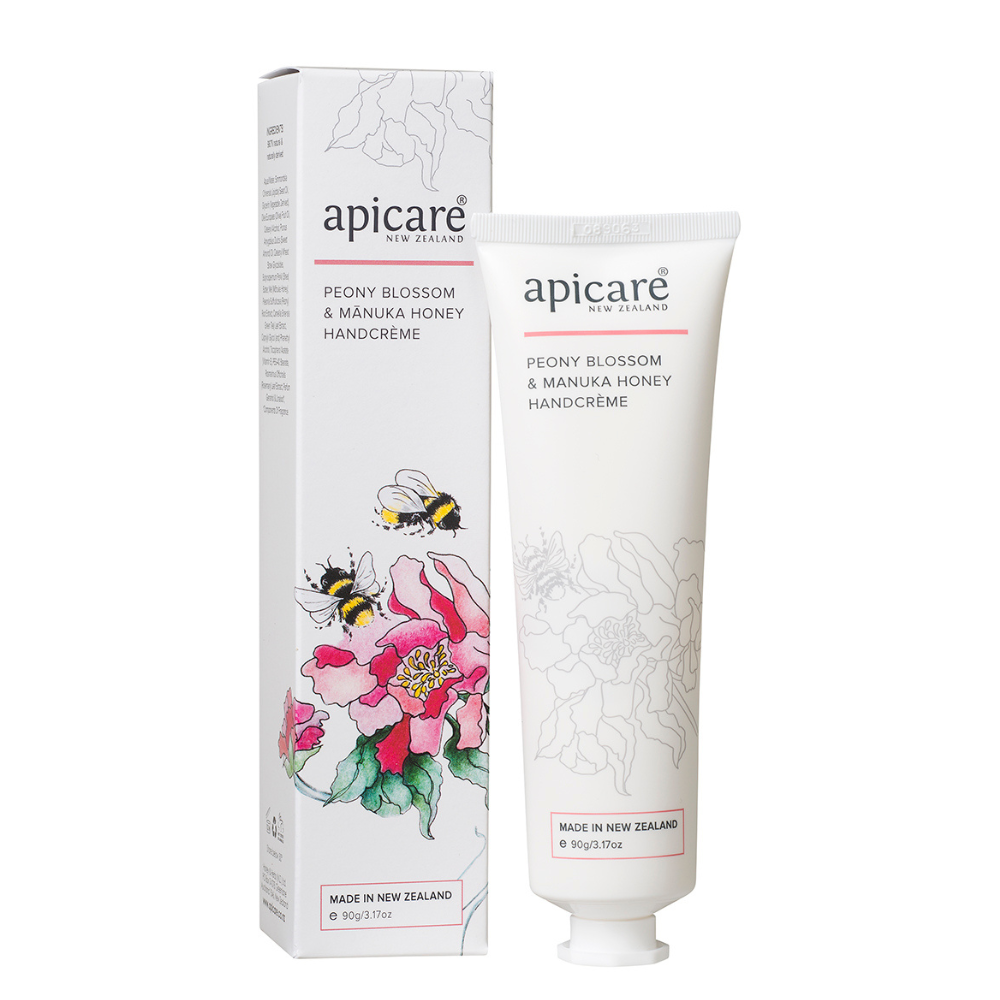 Apicare Peony Blossom & Manuka Honey Handcreme, 90g
