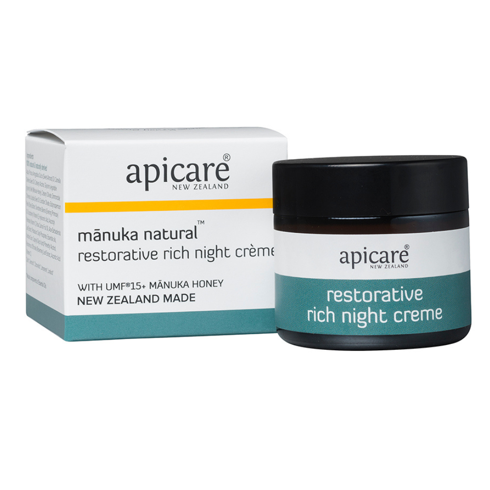 Apicare Mānuka Natural Restorative Rich Night Creme, 50g