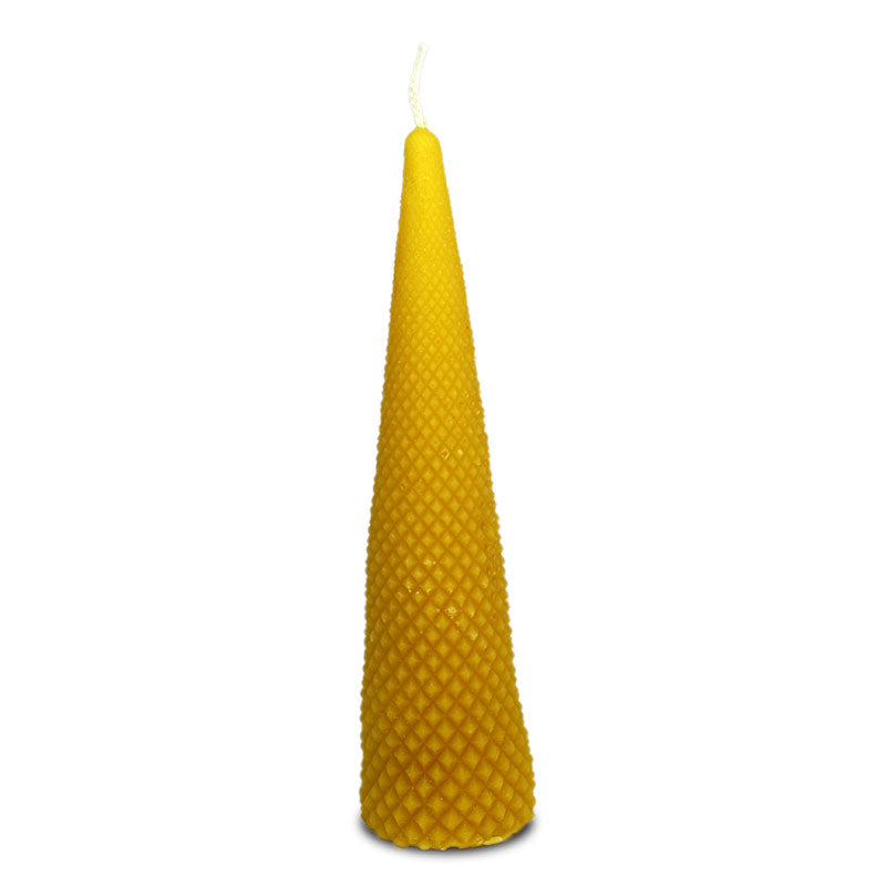 Beeswax Candle - Triangle - 4 x 18cm