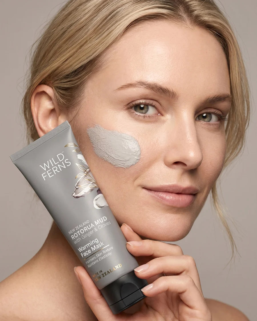 Wild Ferns Rotorua Mud Warming Face Mask