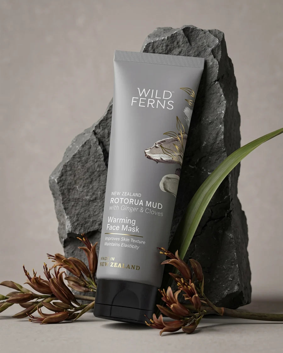 Wild Ferns Rotorua Mud Warming Face Mask