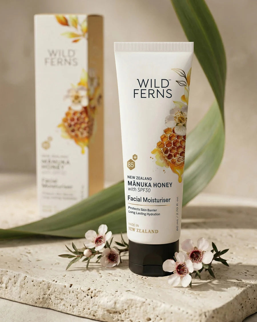 Wild Ferns Mānuka Honey Facial Moisturiser SPF30, 80ml