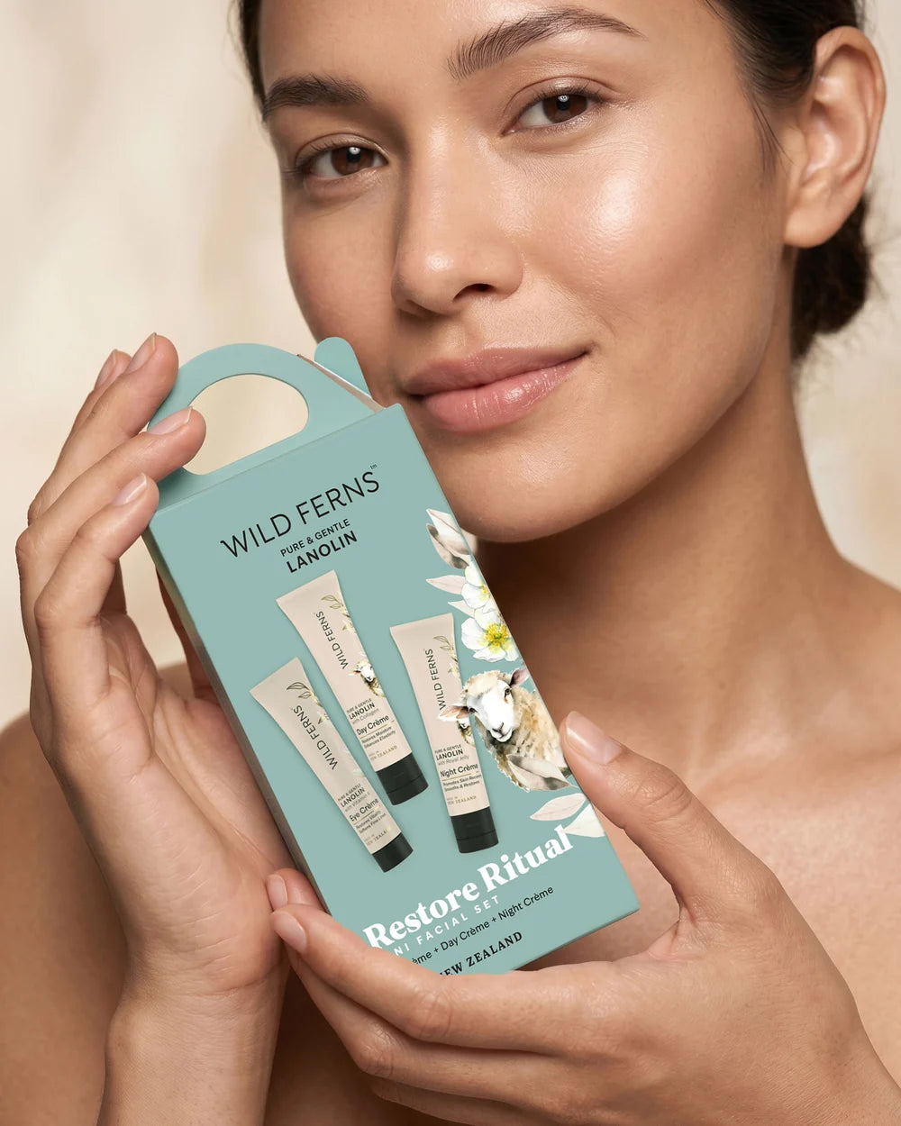 Wild Ferns Lanolin Restore Ritual Mini Facial Set