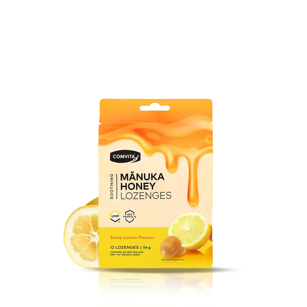 Comvita Manuka Honey Lemon Lozenges, 54g