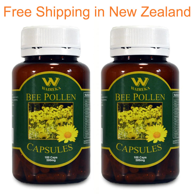 Bee Pollen Capsules Twin Pack, 200 x 500mg