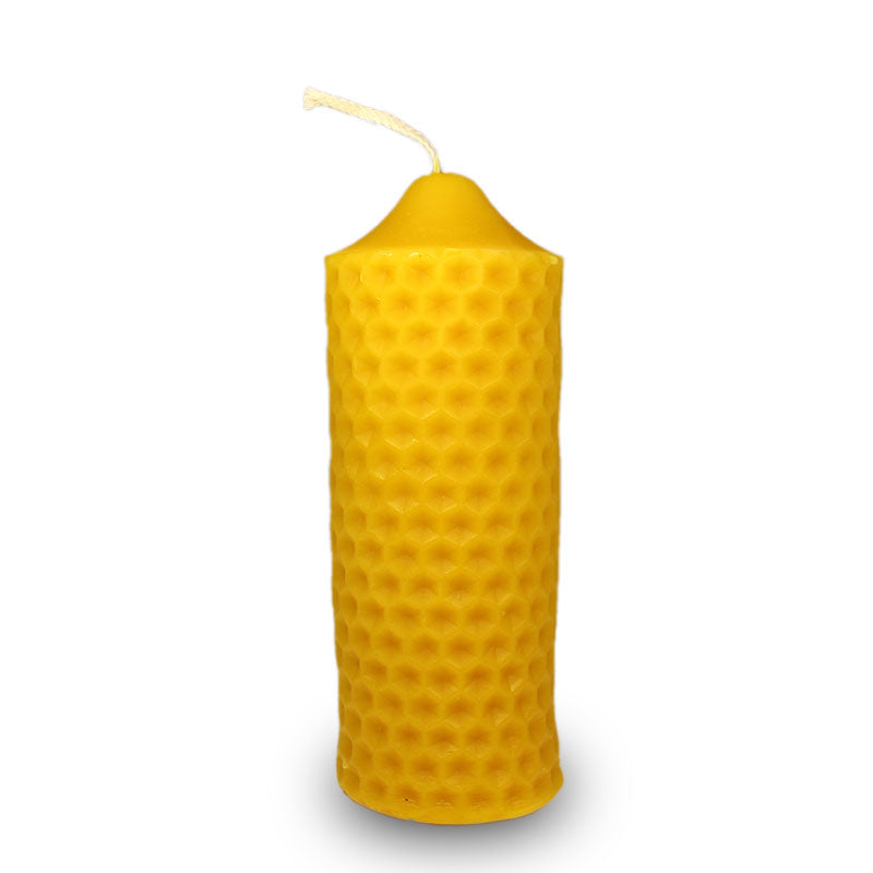 Beeswax Candle - Honeycomb - 5 x 15cm